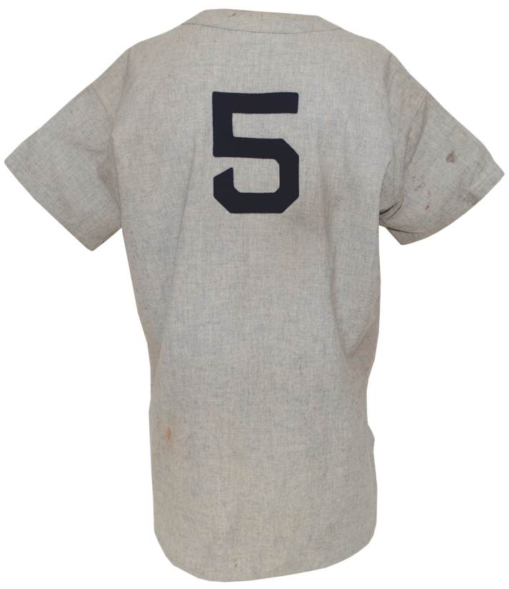 Lot Detail - 1948-49 Joe DiMaggio NY Yankees Game-Used Road Flannel Jersey  (Photomatch)