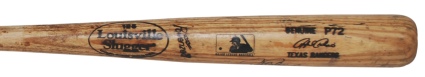 2000-01 Rafael Palmeiro Texas Rangers Game-Used & Autographed Bat (JSA) (PSA/DNA)