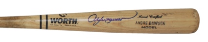 1992-95 Andre Dawson Game-Used & Autographed Bat (JSA) (PSA/DNA Graded 8.5)
