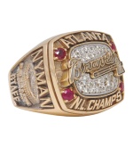 1996 Jerry Nyman Atlanta Braves National League Championship Ring (Nyman LOA)
