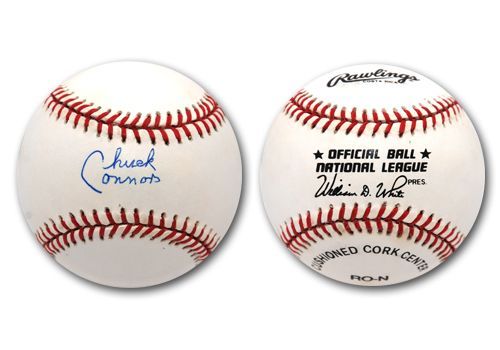 Chuck Connors Single-Signed Baseball