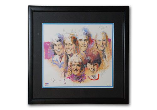 Framed Autographed Rendering of The Brady Bunch (428/1000)