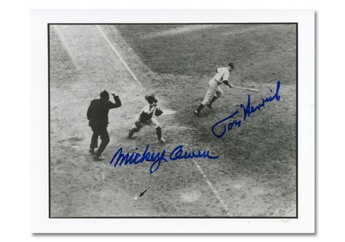 Mickey Owen and Tom Henrich Autographed 8” x 10” Photo