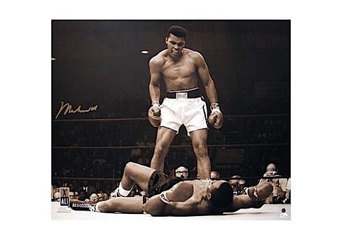  Autographed Muhammad Ali Over Liston 20x24 Photo (OA Auth COA)