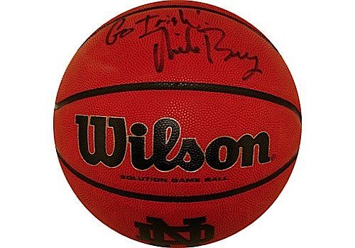 Mike Brey Signed Notre Dame Wilson Solution Game Ball w/ "Go Irish" Insc. (Steiner COA)