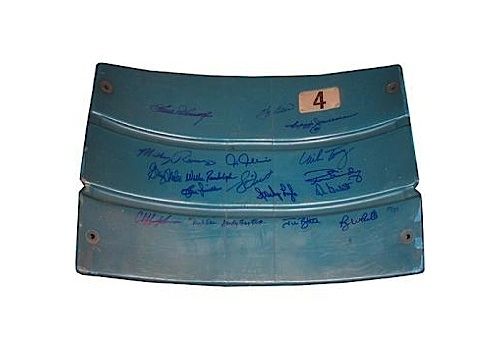 1977- 1978 New York Yankees 18 Signature Authentic Seatback from The Original Yankee Stadium (LE/30) (Steiner COA)