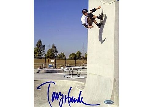 Tony Hawk Autographed Up The Wall 16X20 Photo (Steiner COA)