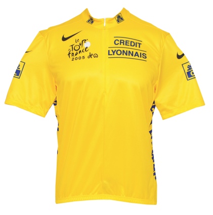 2005 Lance Armstrong Tour de France Shirt (Trautwig LOA)                                                                          