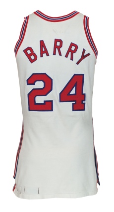 Circa 1971 Rick Barry NY Nets ABA Game-Used Home Uniform (2) (Only One Known) (Trautwig LOA) (Barry LOA)