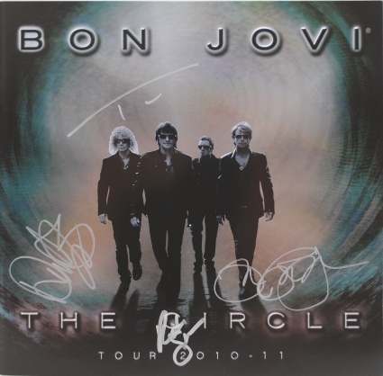 2010 Bon Jovi Autographed Tour Program (JSA)
