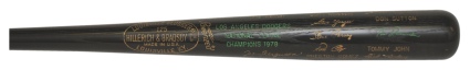 1974 & 1978 LA Dodgers National League Champions Black Bats (Campanis Collection) (2)