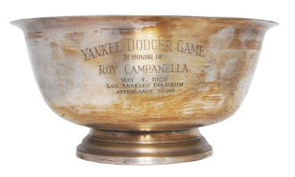 5/7/1959 Roy Campanella Yankee-Dodger Trophy Cup (Campanis Estate)