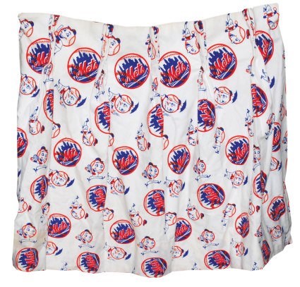 1960s Joan Payson NY Mets Curtain (“Mr. Met Memorabilia” Letter of Provenance)