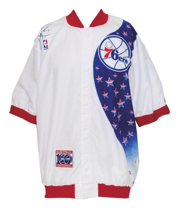 1991-92 Philadelphia 76ers Autographed Warm-Up Jacket & Pants Attributed to Charles Barkley (2) (JSA)