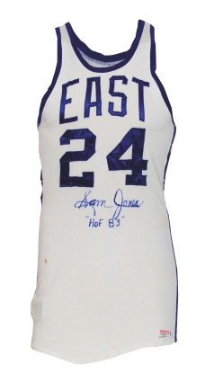 1966 Sam Jones NBA All-Star Game-Used & Autographed Jersey (Extremely Rare) (Jones LOA) (JSA)