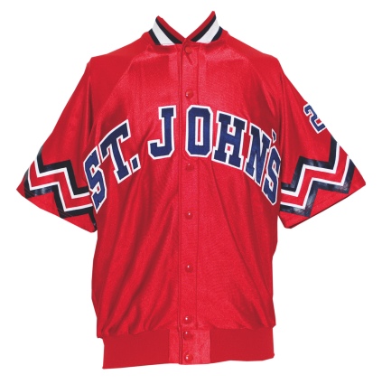 Circa 1992 Malik Sealy St. Johns Red Storm Worn Warm-Up Jacket & Pants (2)