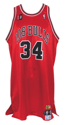 2008-09 Aaron Gray Chicago Bulls Game-Used & Autographed “Los Bulls” Road Jersey (Kerr/Van Lier Patch) (JSA)