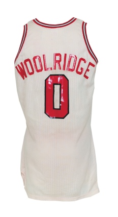 Circa 1983 Orlando Woolridge Chicago Bulls Game-Used Home Jersey