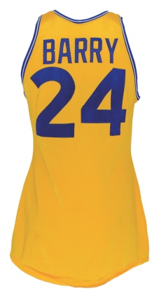 1972-73 Rick Barry Golden State Warriors Game-Used Home Jersey 