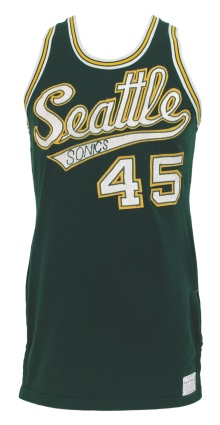 Circa 1969 Bob Rule Seattle SuperSonics Game-Used Road Jersey (Rare Style)