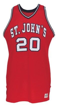 1985 Chris Mullin St. Johns Redmen Final Four Game-Used Road Uniform (2) (Letter of Provenance)