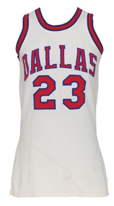 1972-73 Larry Jones ABA Dallas Chaparrals Game-Used Home Jersey