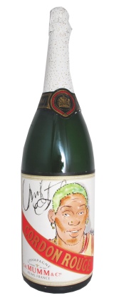 Dennis Rodman Prototype Champagne Bottle (Rodman LOA)