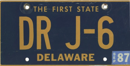 Lot of Julius Dr. J Erving Personal License Plates (2) (Erving Family LOA)