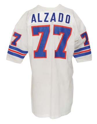 Early 1970s Lyle Alzado Denver Broncos Game-Used Rookie Era Road Jersey (Team Repairs)