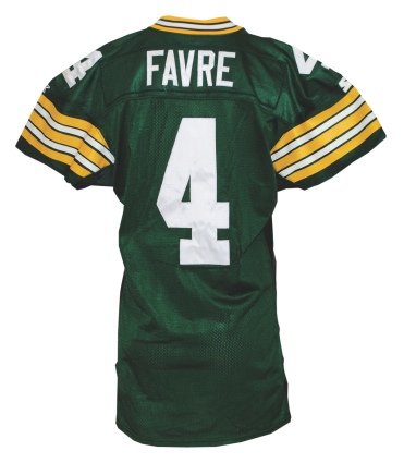 1996 Brett Favre Green Bay Packers Game-Used Home Jersey (Championship Season)