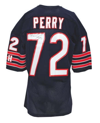 Mid 1980’s William "Refrigerator" Perry Chicago Bears Game-Issued & Autographed Home Jersey (JSA)