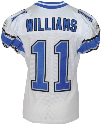 2005 Roy Williams Detroit Lions Game-Used Road Jersey