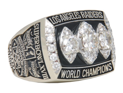 1983 Tony Caldwell Los Angeles Raiders Super Bowl XVIII Championship Players Ring 