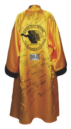 Boxing Hall of Famers Multi-Signed Robe (JSA)