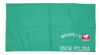 Snow Polinas Arlington Million Winning Beverly D. Race-worn and Exercise Cloth (2)
