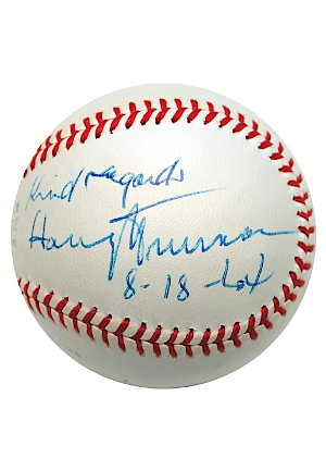 Incredible President Harry S. Truman Autographed Baseball (Full JSA LOA)
