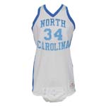 Late 1980’s J.R. Reid University of North Carolina Tar Heels Game-Used & Autographed Home Jersey with Crotchpiece (Great Provenance) (JSA)