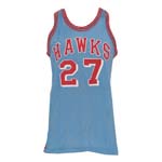 Circa 1967 Joe Caldwell St. Louis Hawks Game-Used Road Jersey
