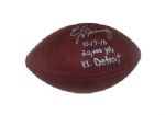 Eli Manning Autographed "10-17-10, 20,000 yrds, vs. Detroit" NFL Duke Football