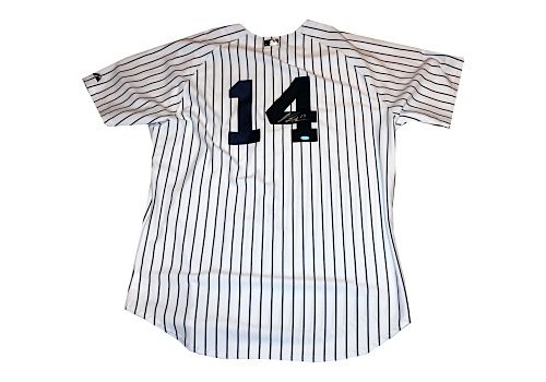 Lot Detail - Curtis Granderson Authentic Yankees Home Jersey (MLB