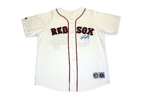 David Ortiz Signed Red Sox Replica Home White Majestic Jersey ( No Number)