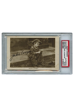 Vintage 1920s Jackie Coogan Signed Postcard from “The Kid” (starring Coogan & Charlie Chaplin) (JSA)