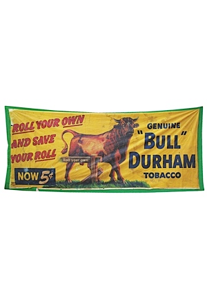 Vintage Bull Durham Tobacco Banner