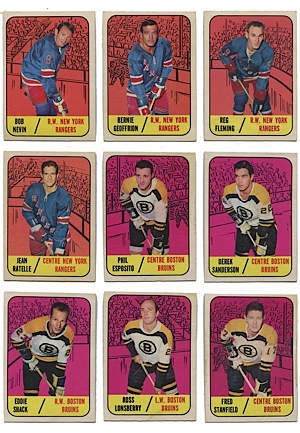 1967-68 Topps NHL Complete Card Set (Hershiser LOA)
