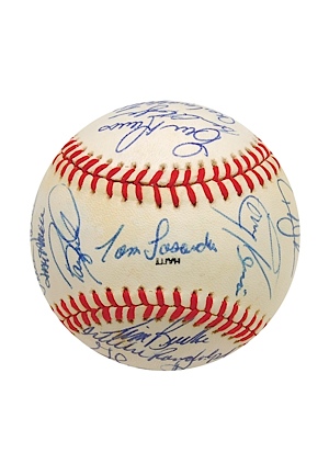 1987, 1988 & 1989 All-Star Team Autographed Baseballs (3) (JSA) (Hershiser LOA)