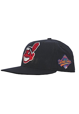 1997 Orel Hershiser Cleveland Indians World Series Game-Used Cap (Hershiser LOA)