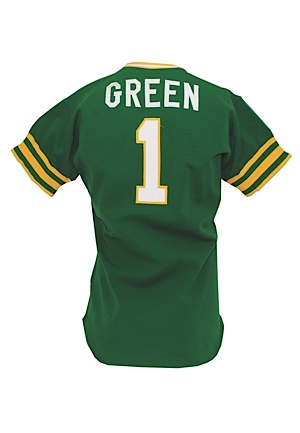 1974 Dick Green Oakland As Game-Used Road Jersey