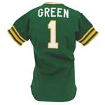 1974 Dick Green Oakland As Game-Used Road Jersey