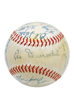 1954 NY Giants World Championship Team Autographed Baseball (JSA)