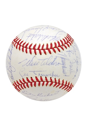 1964 LA Dodgers Team Autographed Baseball (JSA)
